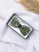 Emerald Crystal Gemstone Bowtie