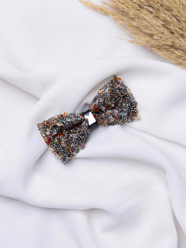 Smoky Topaz Gemstone Bowtie