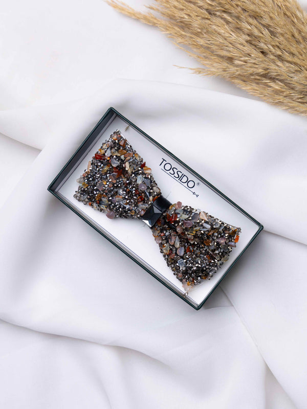 Smoky Topaz Gemstone Bowtie
