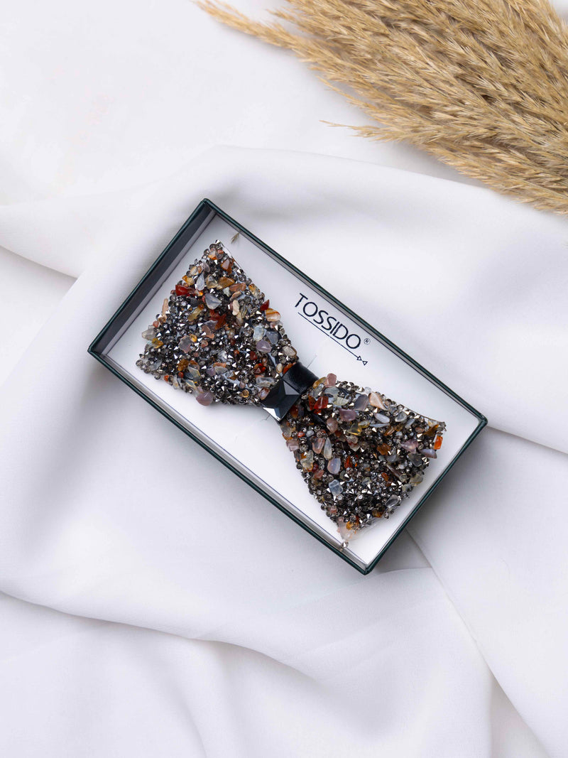 Smoky Topaz Gemstone Bowtie