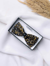 Midnight Gold Gemstone Bowtie