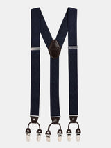 Refined Navy Blue Suspender