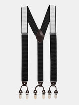 Black Dotted Elastic Suspender