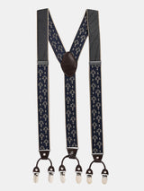 Blue Abstract Pattern Suspender 