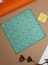 Green Paisley Jacquard Pocket Square