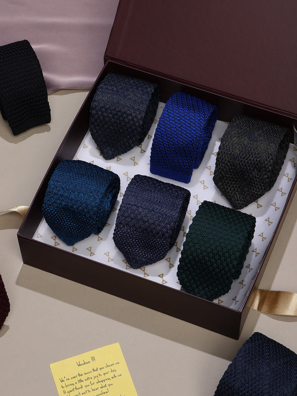 Knitted tie series - 9 Pieces