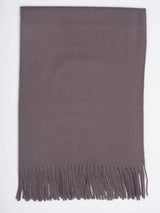 Dark Grey Solid Woolen Muffler