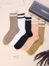 Frill Cuff Socks – Pack of 5