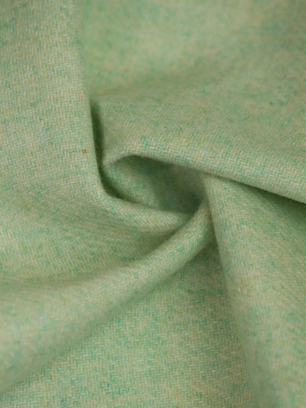 Green Solid Wool Pocket Square