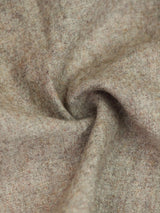 Tan Brown Solid Wool Pocket Square
