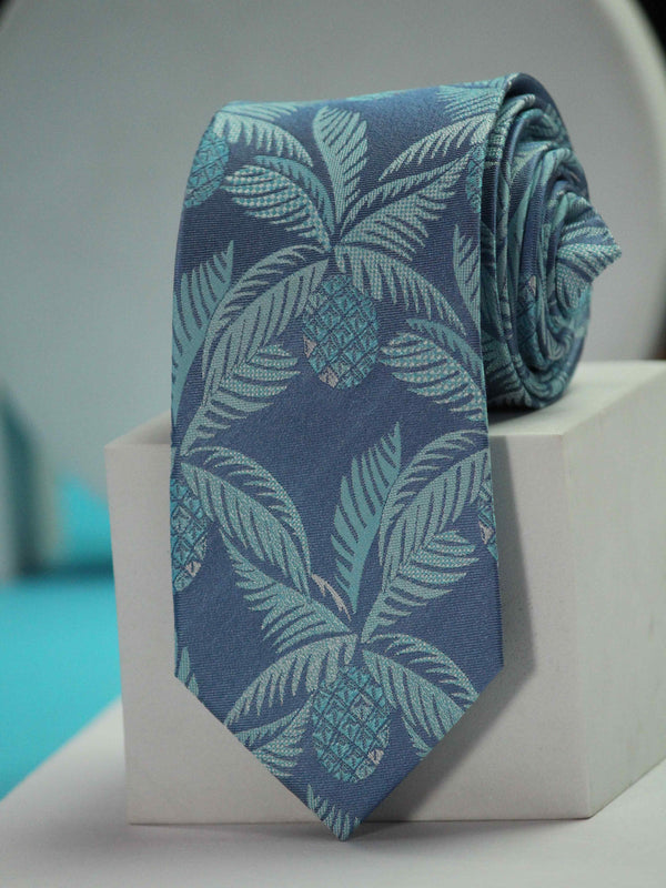 Blue Handmade Silk Necktie