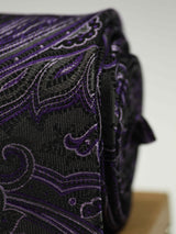Purple Paisley Silk Necktie 