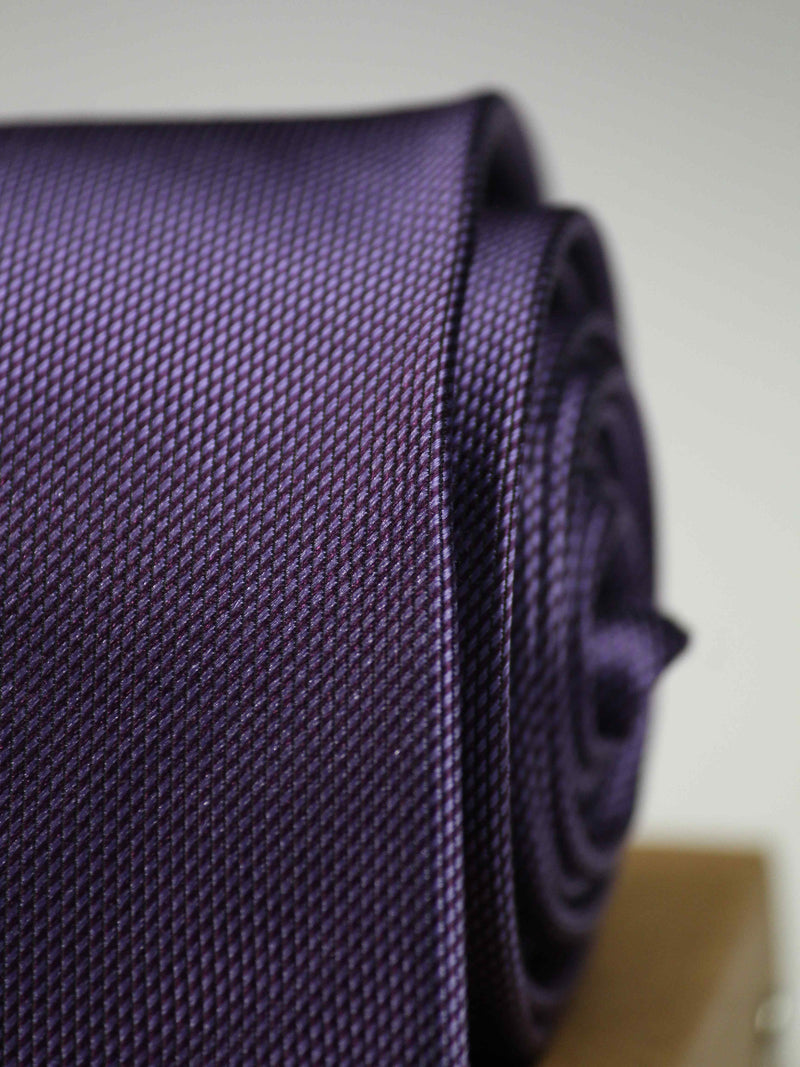 Purple Abstract Silk Necktie