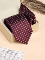 Red Mini Check Performance Silk™ Necktie & Pocket Square Gift Set