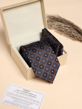 Navy & Blue Medallion Performance Silk™ Necktie & Pocket Square Gift Set