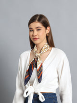 Multicolor Linked Chains Short Scarf