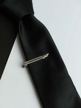 Silver Batman Tie Bar