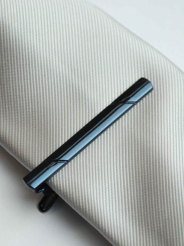 Navy Blue Solid Tie bar