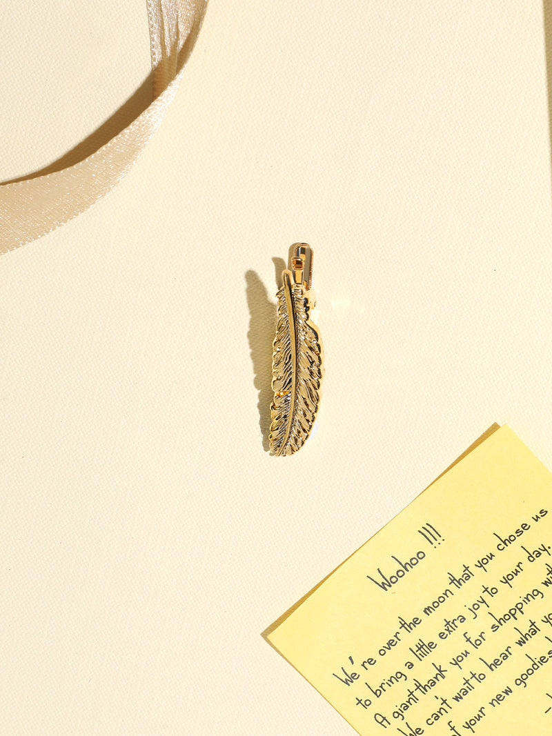 Golden Feather Tie bar