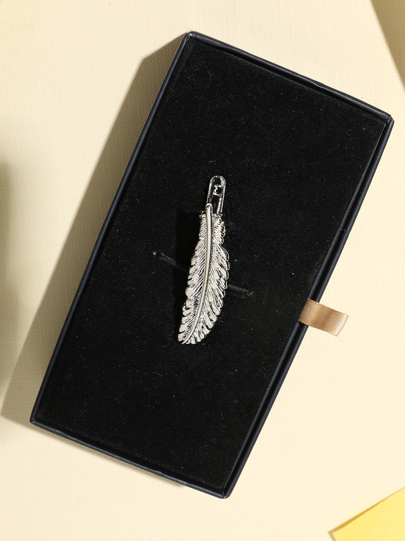 Silver Feather Tie bar