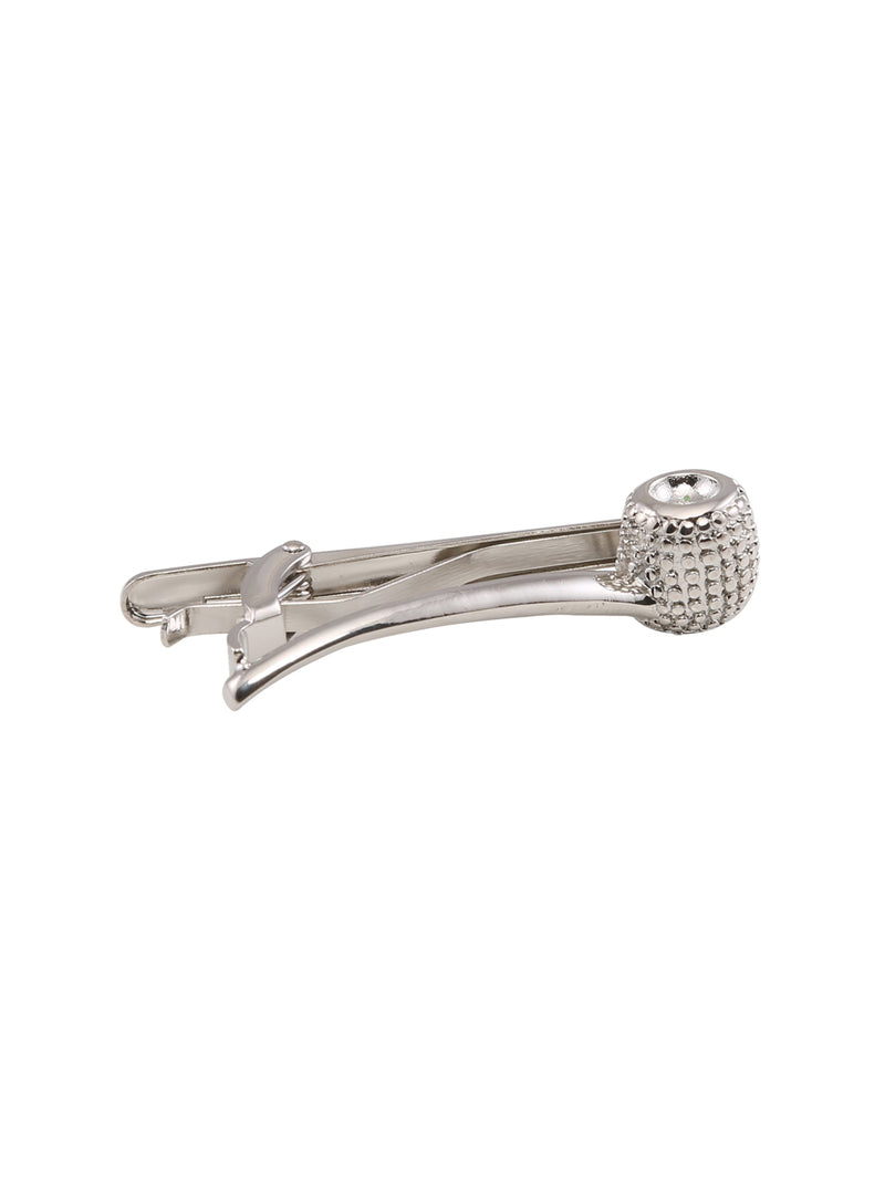 Silver Smoking Pipe Tie bar