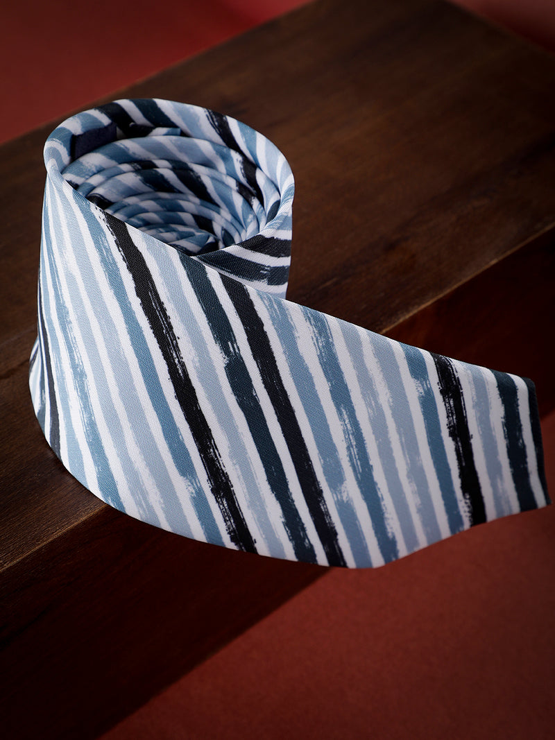 Multicolor Stripe Printed Necktie