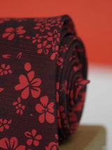 Red Floral Necktie