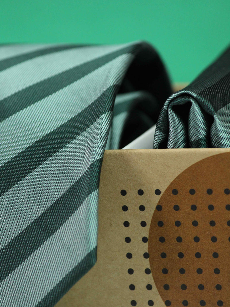 Green Necktie & Pocket Square Giftset