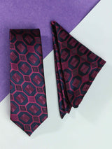 Pink Necktie & Pocket Square Giftset