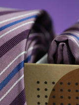 Purple Paisley Necktie & Pocket Square Giftset