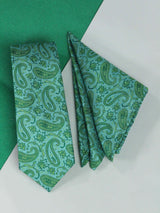 Green Paisley Necktie & Pocket Square Giftset