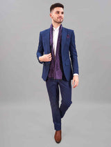 Purple Paisley Reversible Stole & Pocket Square Set