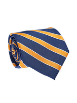 Blue & Orange Striped Necktie