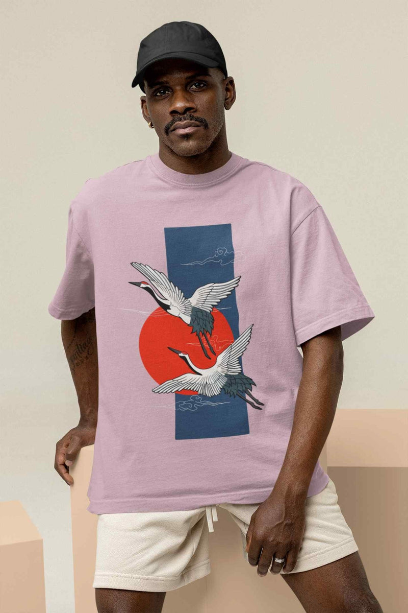 A Feathered Mirage Oversized Tee - TOSSIDO