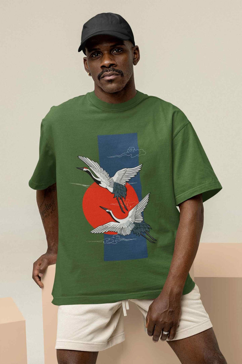 A Feathered Mirage Oversized Tee - TOSSIDO