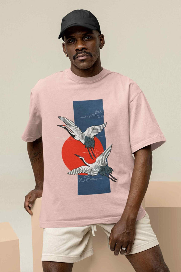 A Feathered Mirage Oversized Tee - TOSSIDO