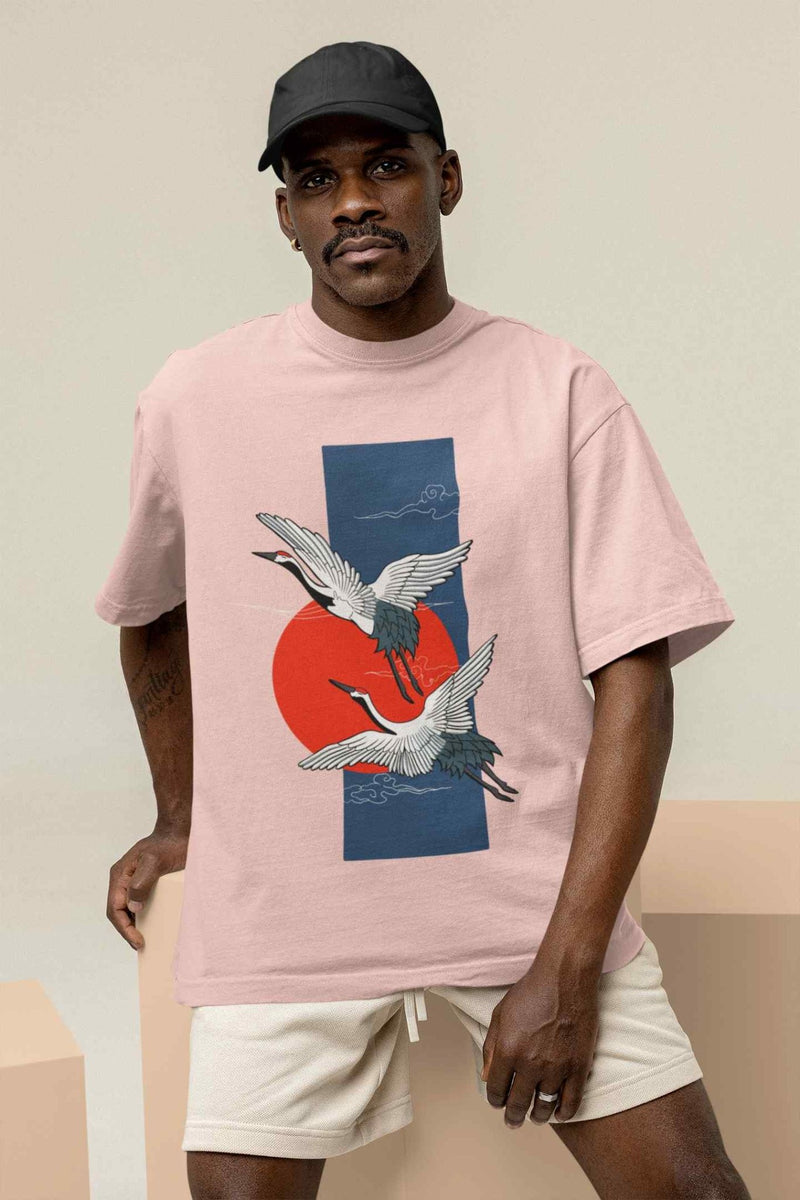 A Feathered Mirage Oversized Tee - TOSSIDO