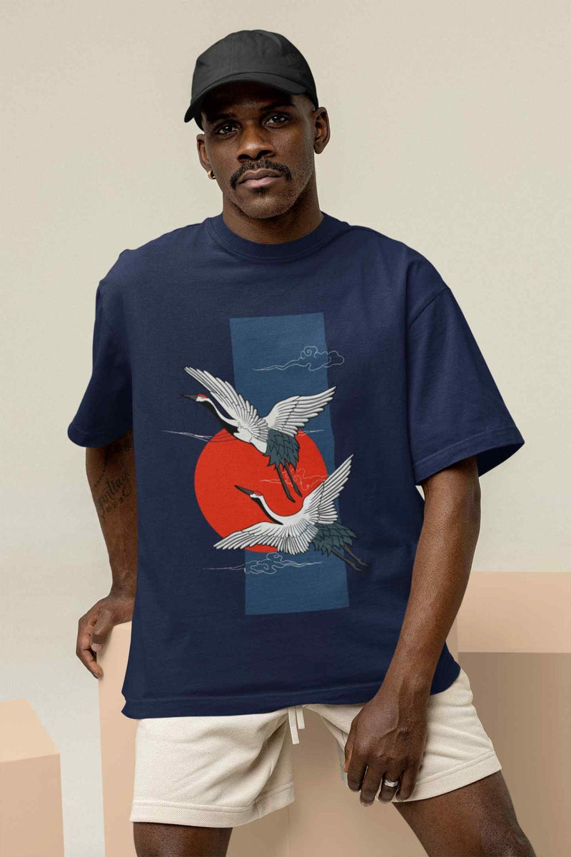 A Feathered Mirage Oversized Tee - TOSSIDO