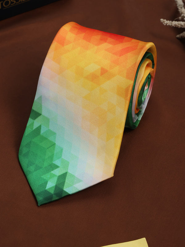 Tricolor Flag Printed Necktie