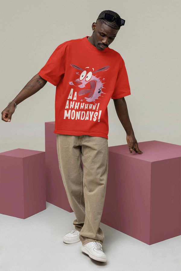 Aaahhhhh! Mondays Oversized Tee - TOSSIDO