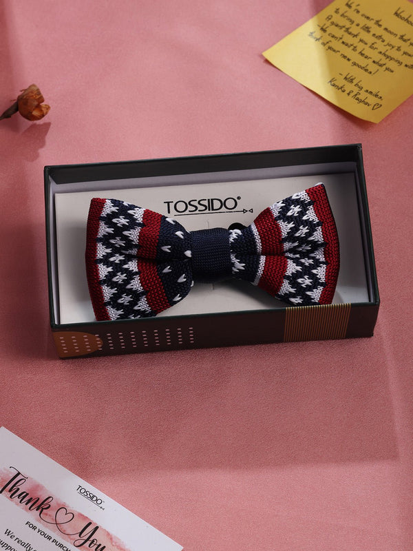 Abstract Knitted Bowtie - TOSSIDO