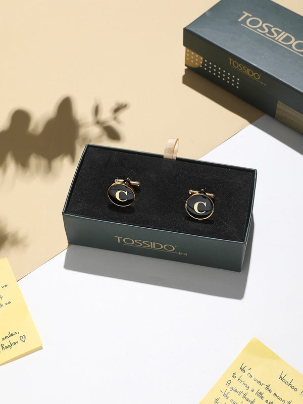 Alphabet C Cufflink - TOSSIDO