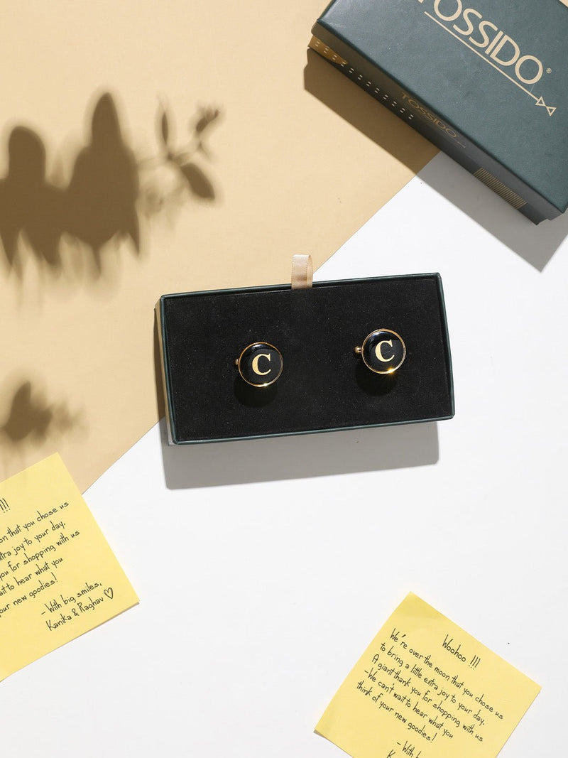 Alphabet C Cufflink - TOSSIDO