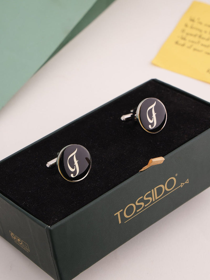 Alphabet F Cufflink - TOSSIDO