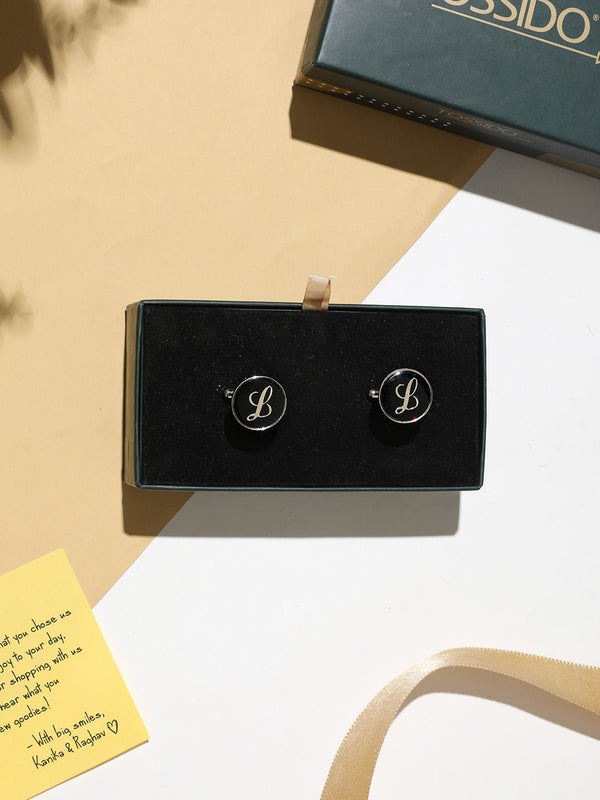 Alphabet L Cufflink - TOSSIDO