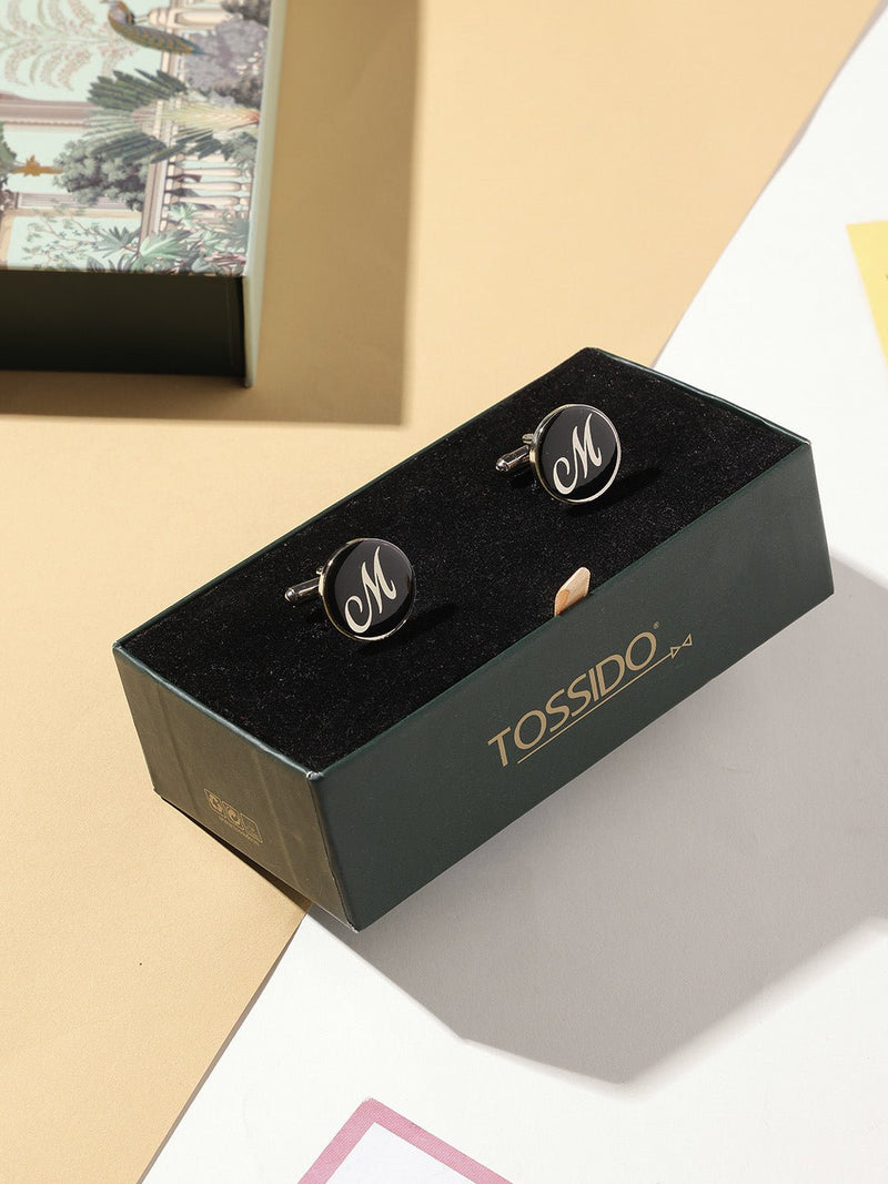 Alphabet M Cufflink - TOSSIDO