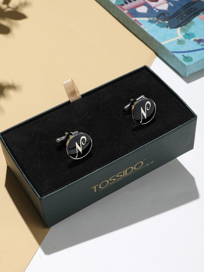 Alphabet N Cufflink - TOSSIDO