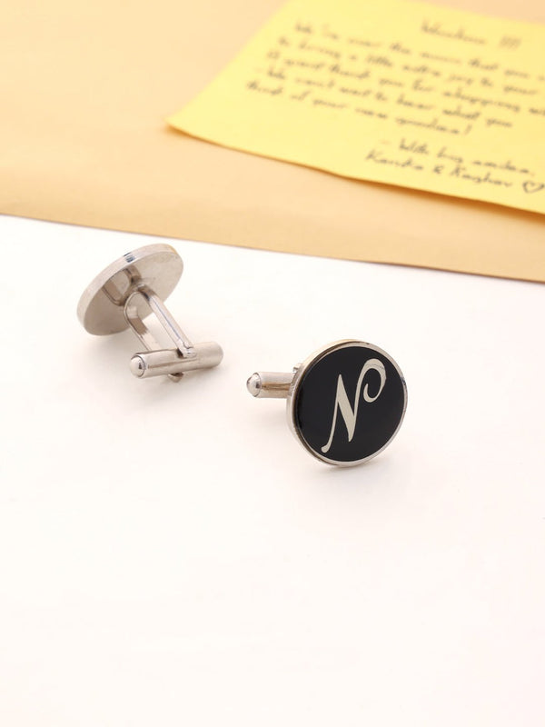 Alphabet N Cufflink - TOSSIDO