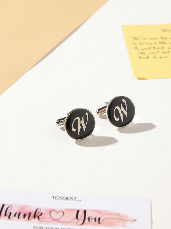 Alphabet W Cufflink - TOSSIDO