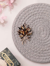Amber Radiance Crystal Bloom Brooch - TOSSIDO